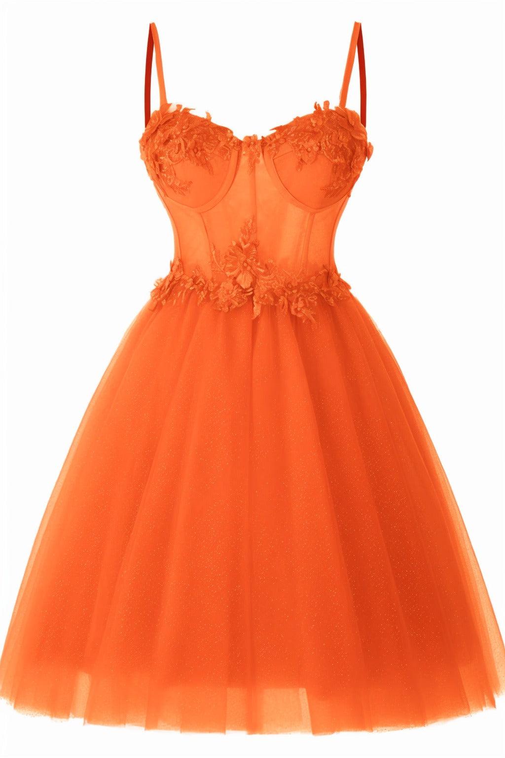 A-Line Short-Mini Tulle Prom Dress CS0400 - COCOMELODY