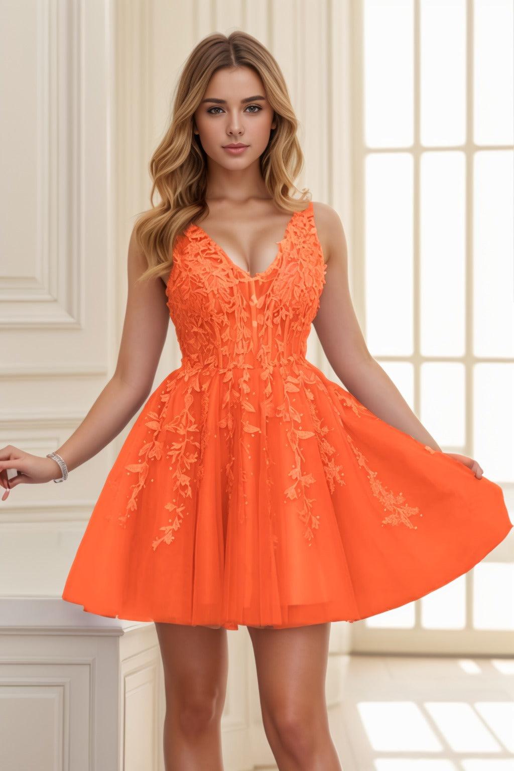 A-line Short-Mini Tulle Prom Dress CS0410 - COCOMELODY