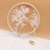 Pure handmade wooden ring pillow embroidery hoop 586423299863 - COCOMELODY
