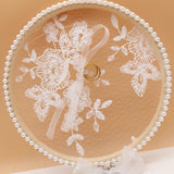 Pure handmade wooden ring pillow embroidery hoop 586423299863 - COCOMELODY