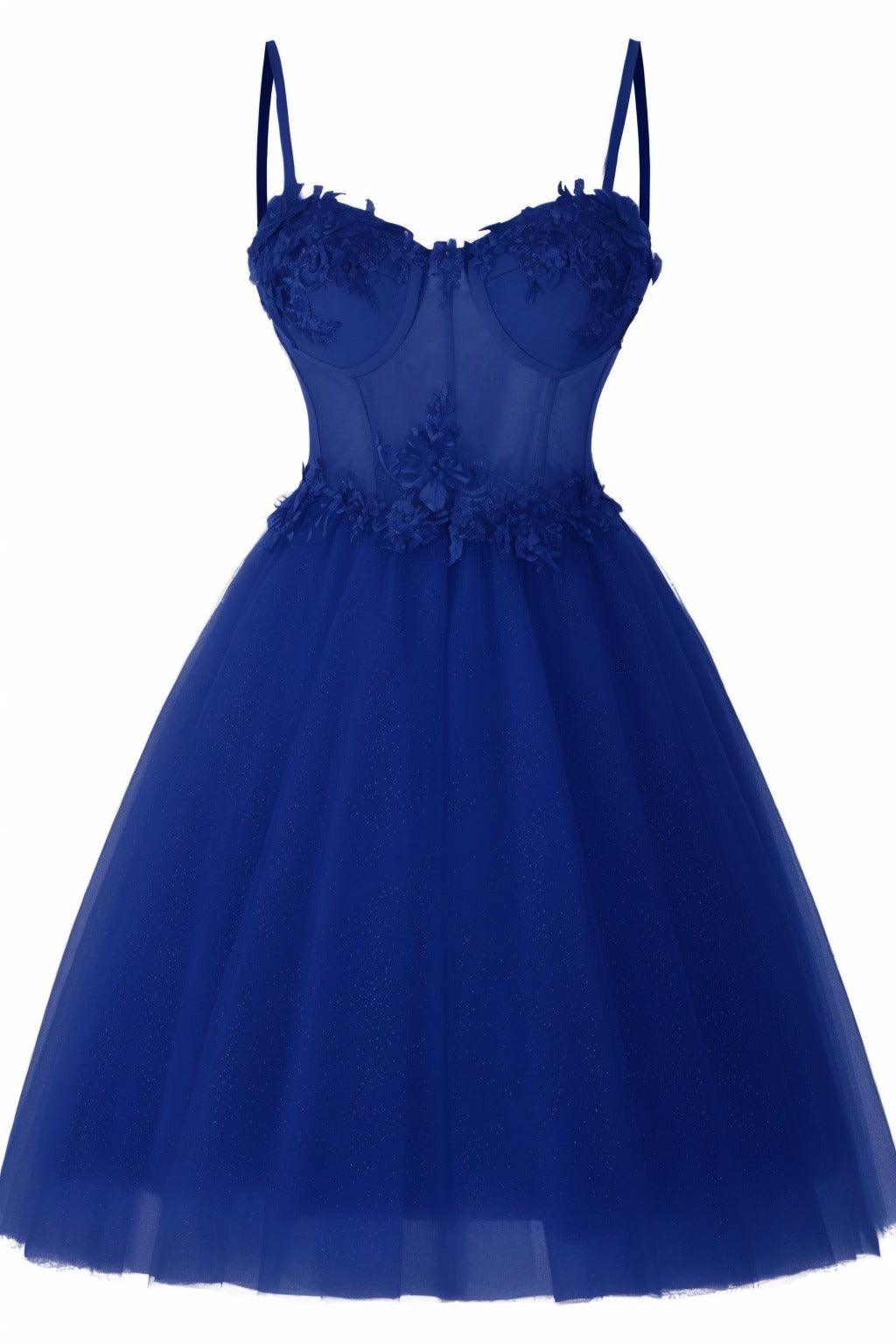 A-Line Short-Mini Tulle Prom Dress CS0400 - COCOMELODY
