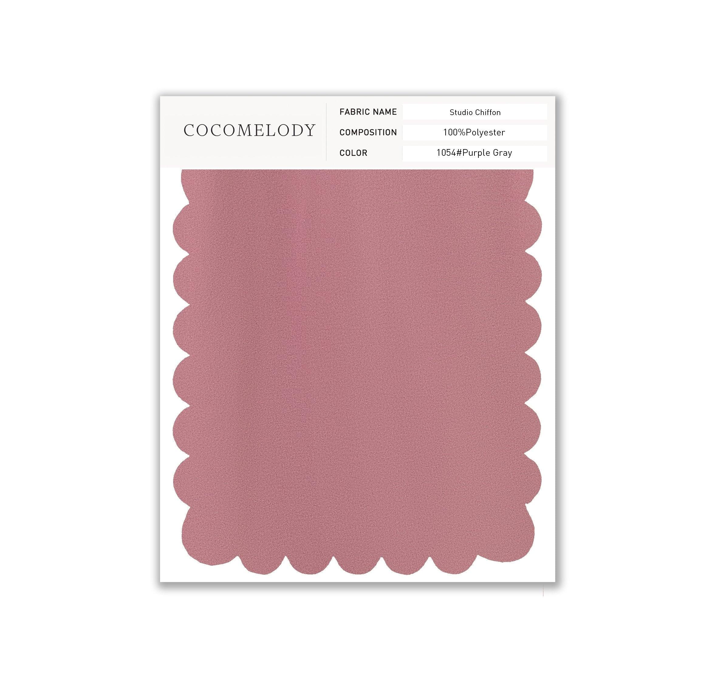 Chiffon Fabric Swatch in Single Color SWCH16001 - COCOMELODY