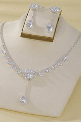 Gorgeous Zircon Earrings/Necklace Jewelry Sets (Set of 2) 837064938270 - COCOMELODY