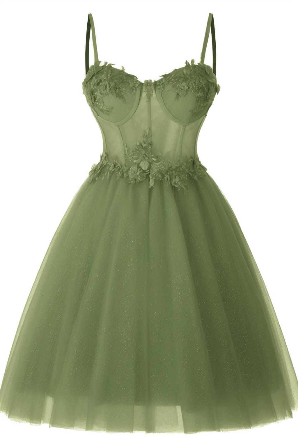 A-Line Short-Mini Tulle Prom Dress CS0400 - COCOMELODY