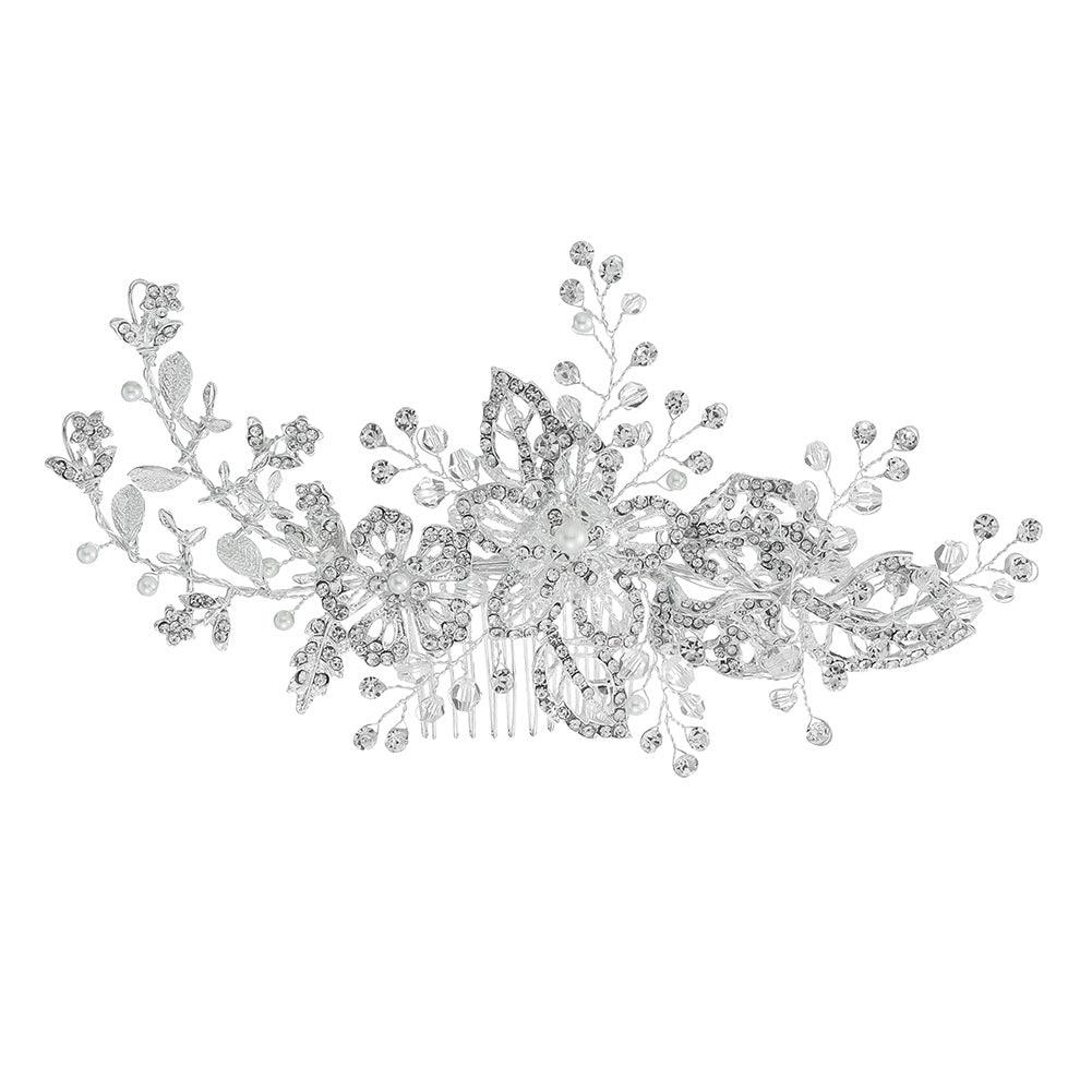 Alloy flower comb Hand drill comb 592299716948 - COCOMELODY
