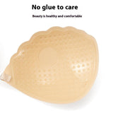 Breast patch female wedding dress with lace breast patch to hold up small chest display large breathable bra invisible underwear 810018057394 - COCOMELODY