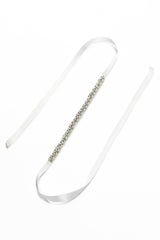 Ribbons Wedding Sash With Imitation Pearl CC0077 - COCOMELODY