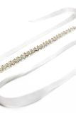 Ribbons Wedding Sash With Imitation Pearl CC0078 - COCOMELODY