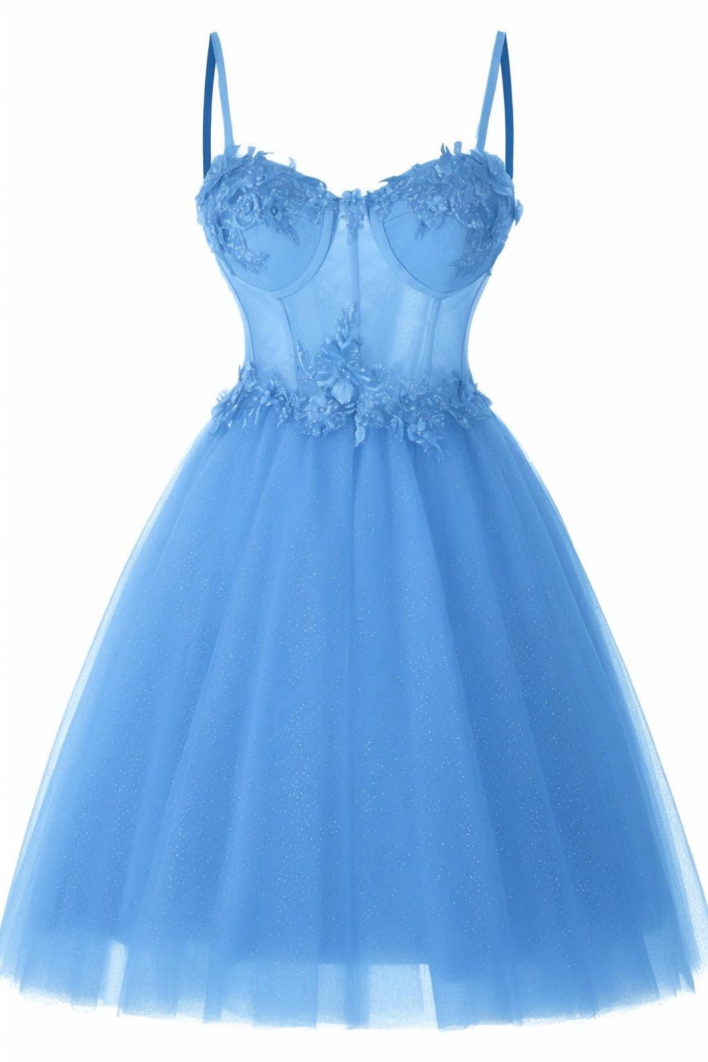 A-Line Short-Mini Tulle Prom Dress CS0400 - COCOMELODY