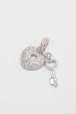 Rhodium plated Necklace Pendant CX0018 - COCOMELODY