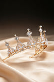 Elegant Wedding Flower Girl Tiara Pearl Rhinestone Crown 617709970463