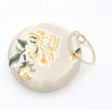 Party bag One shoulder embroidery small round bag Celebrity chain clutch bag 611066468057 - COCOMELODY