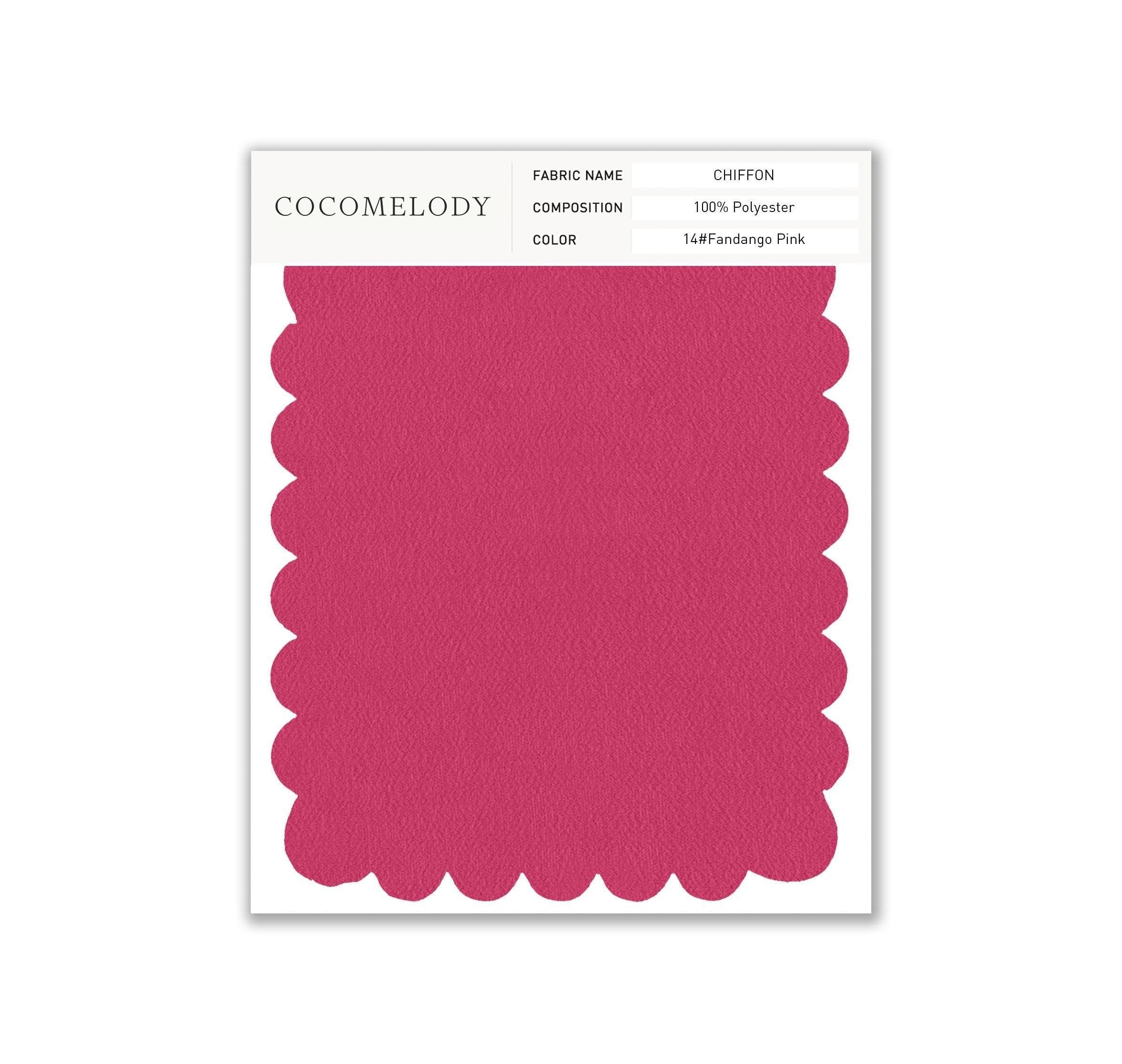 Chiffon Fabric Swatch in Single Color SWCH16001 - COCOMELODY