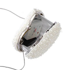 Heart-shaped pearl dinner bag 618082434917 - COCOMELODY