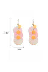 Transparent circular sequins Earrings 573695785599 - COCOMELODY