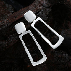 Personalized geometric fashion all-in-one mid-length ear clips 619606833719 - COCOMELODY