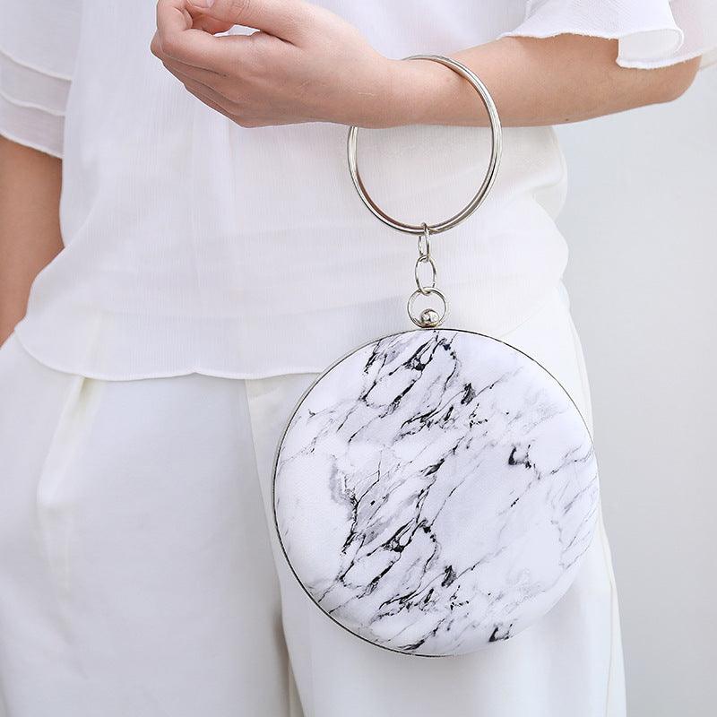 Round women's tote dinner bag 834788581294 - COCOMELODY