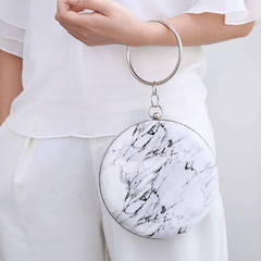 Round women's tote dinner bag 834788581294 - COCOMELODY