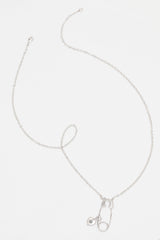Rhodium plated Necklaces CX0011 - COCOMELODY