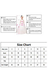 A-Line Knee Length Tulle Lace Flower Girl Dress CF0286
