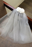 Two-tier Cut Edge Tulle Shoulder Veils with 884763032587 - COCOMELODY