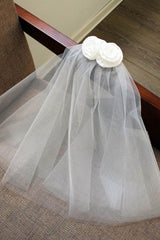Two-tier Cut Edge Tulle Shoulder Veils with 884763032587 - COCOMELODY