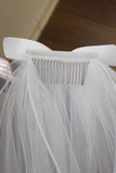 Three-tier Cut Edge Tulle Hip Veils with 887063849227 - COCOMELODY