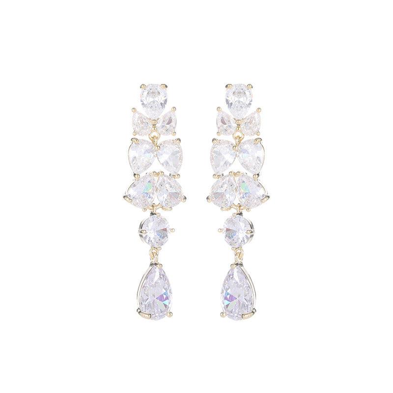 Drop long luxury earrings 837068445089 - COCOMELODY
