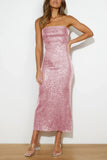 Sheath Column Maxi Sequins Formal Evening Dresses 740619740484 - COCOMELODY