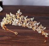 Bridal Jewelry Exquisite handmade crystal glass diamond tiara Wedding accessories Alloy rhinestone tiara Bridal tiara 625975731214 - COCOMELODY