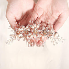 Bride Hair Comb Wedding Hair Accessories for Brides 628657991507 - COCOMELODY