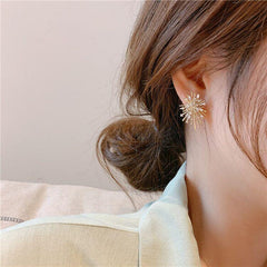 Zircon Fireworks Earrings Electroplated Exquisite Earrings 629289761561 - COCOMELODY