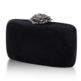 Fine Diamond Dinner Bag Flannel Clutch Bag Chain Party 609389165076 - COCOMELODY