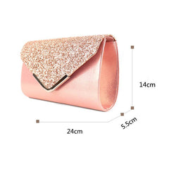 Shiny rhinestone small envelope bag 706744649389 - COCOMELODY