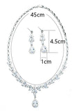 Gorgeous Zircon Earrings/Necklace Jewelry Sets (Set of 2) 702305921133 - COCOMELODY