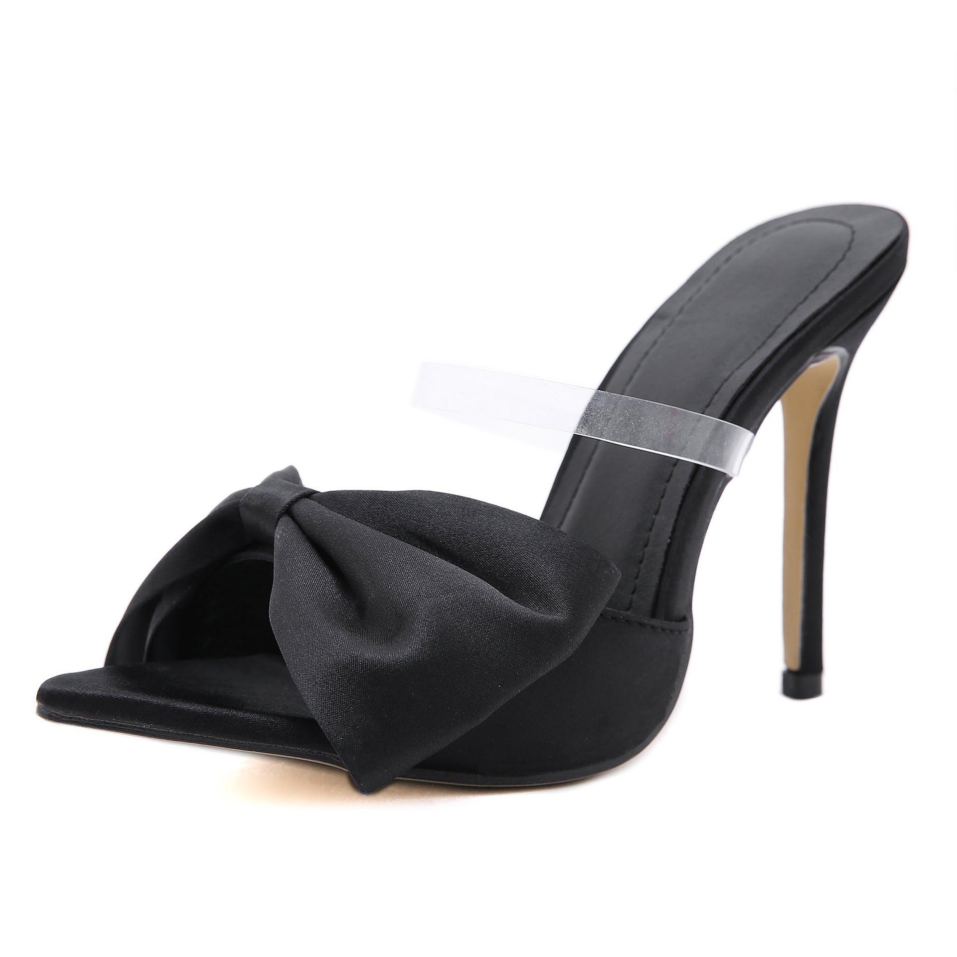 Satin Pointy Stiletto Heels 634509707944 - COCOMELODY