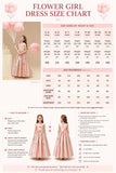 A-Line Satin Sleeveless Scattered Bow Details Flower Girl Dresses 1035117092057