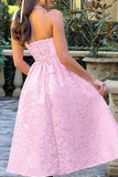 A-Line Midi Jacquard Dress 885712252250 - COCOMELODY