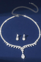 Gorgeous Zircon Earrings/Necklace Jewelry Sets (Set of 2) 744226327188 - COCOMELODY