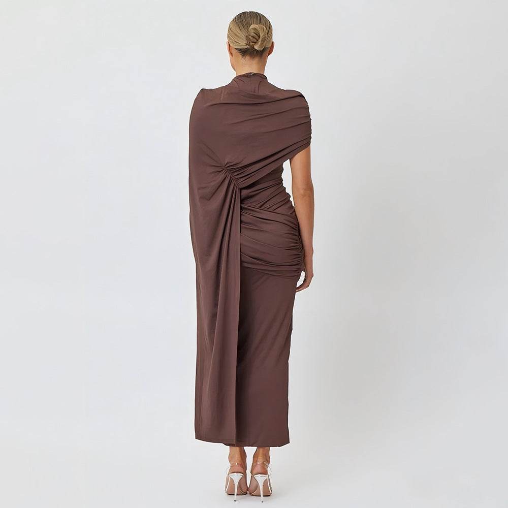 Asymmetry Mini Knitted Semi Formal Wedding Guest Dresses 8475537997982 - COCOMELODY