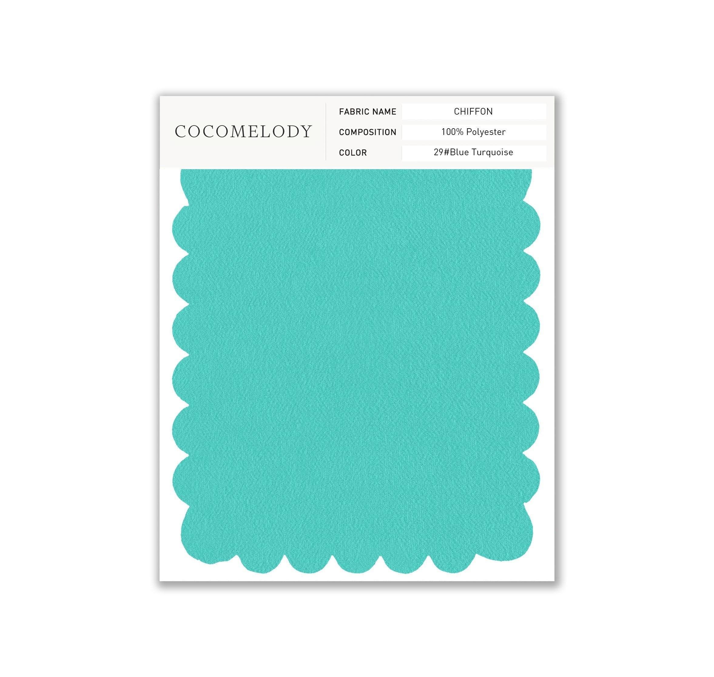 Chiffon Fabric Swatch in Single Color SWCH16001 - COCOMELODY