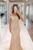 Sheath-Column Maxi Sequined Mother Of The Bride Dress CM0285