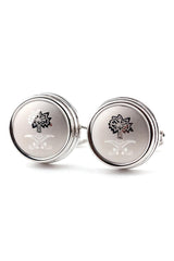 Men's 2-Piece Copper Cufflinks 609179482428 - COCOMELODY