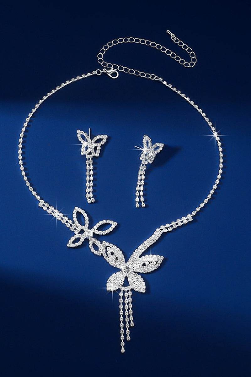 Gorgeous Zircon Earrings/Necklace Jewelry Sets (Set of 2) 746322010948 - COCOMELODY