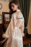 Personalized Bride Bridesmaid Robes Sexy Satin Robes 767772382395 - COCOMELODY