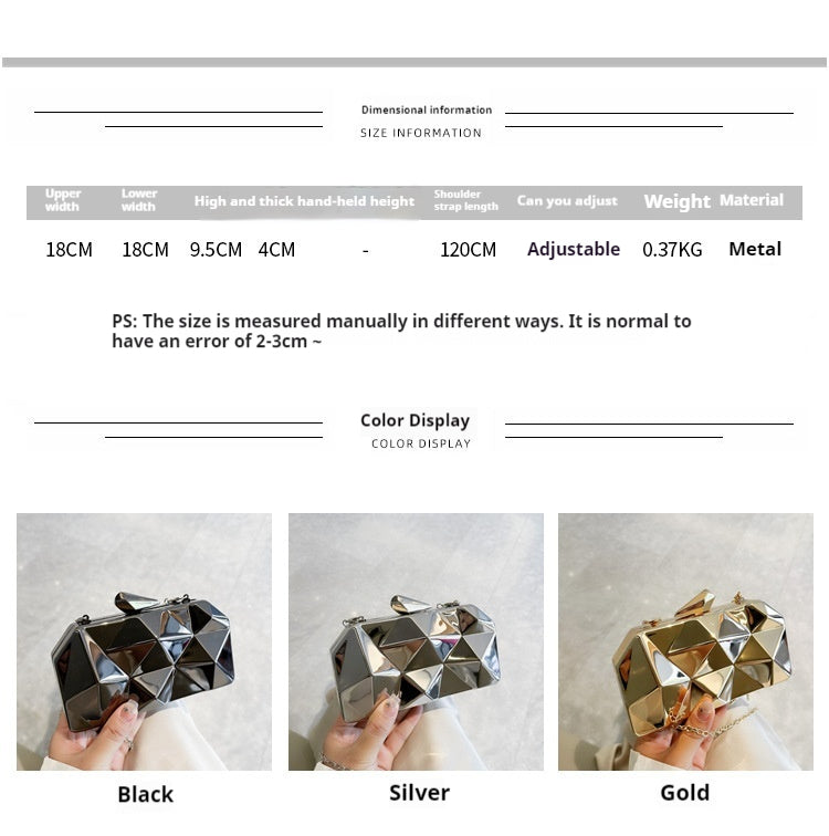 Acrylic Bag Glitter Box Mini Clutch Clutch Party shoulder crossbody bag 808031220993 - COCOMELODY