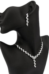 Gorgeous Zircon Earrings/Necklace Jewelry Sets (Set of 2) 702777627165 - COCOMELODY
