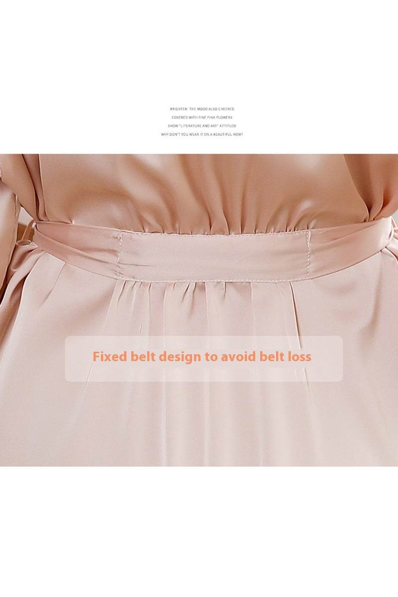 Personalized Bride Bridesmaid Robes Sexy Satin Robes 612191267008 - COCOMELODY