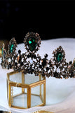 Crystals Rhinestone Tiara Earrings Jewelry 603671484721 - COCOMELODY