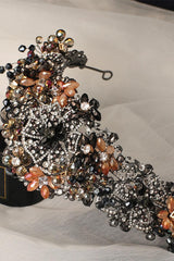 Crystals Rhinestone Tiara Earrings Jewelry 752645566331 - COCOMELODY